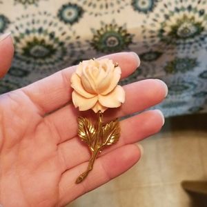 Gold rose Brooche